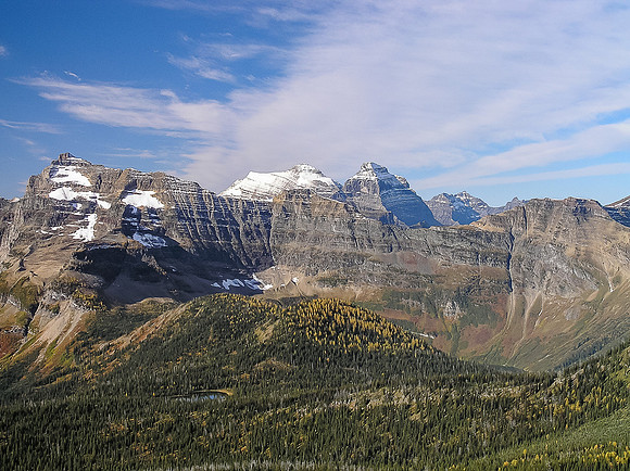 Custer (L) with Kinnerly and Kintla (C) in the distance.