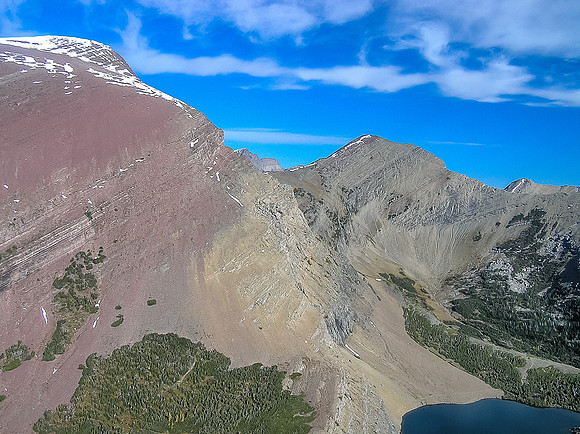 Looking past Mount Carthew towards Buchanan Ridge.