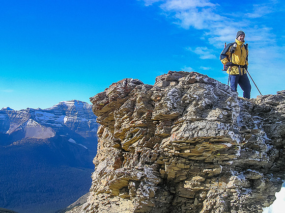 Jame on the ridge.