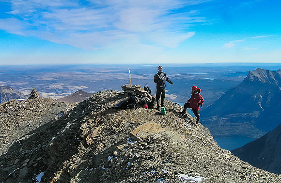 Kelly and Eric on the summit of Alderson.