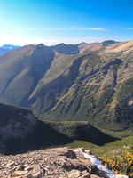Looking down the NW ridge.