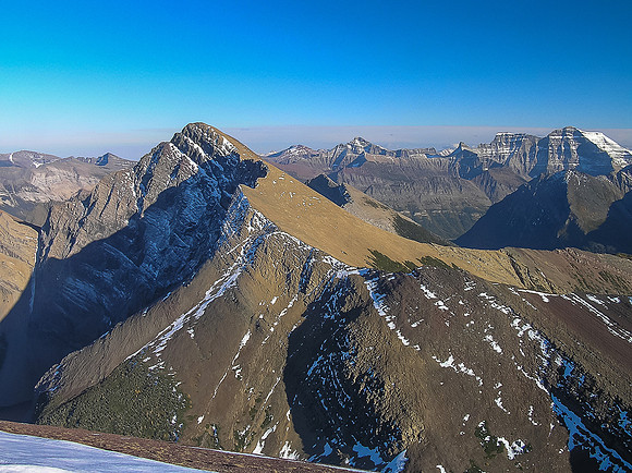 Alderson ascent route with Richards, Kainla, Cleveland and Campbell in the bg.