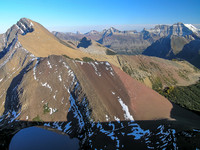 Looking across towards Mount Alderson - our first peak of the day.