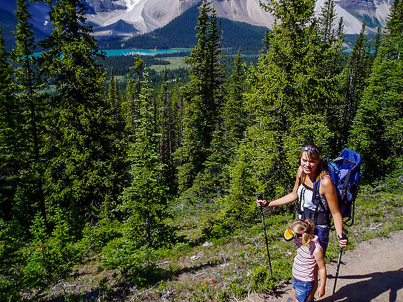 The trail rounds the south end of Crystal Ridge.