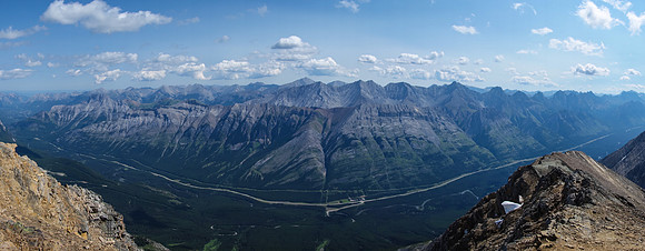 Highway 40 and Mount Lawson look pretty small from here!