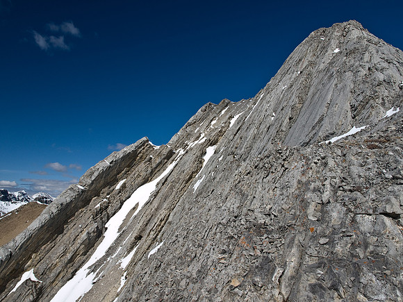 Another view of the crux, you really don't want to slip here.