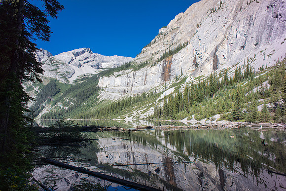 Hiking along the Elk Lakes.