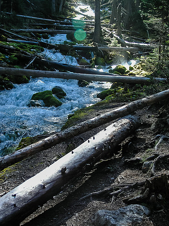 Hiking up to Karst Spring.