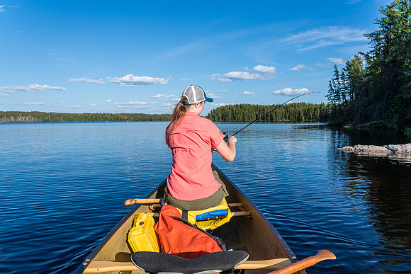 Fishing in Page Lake.
