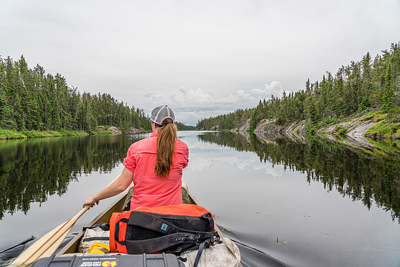 Paddling Bell Lake.