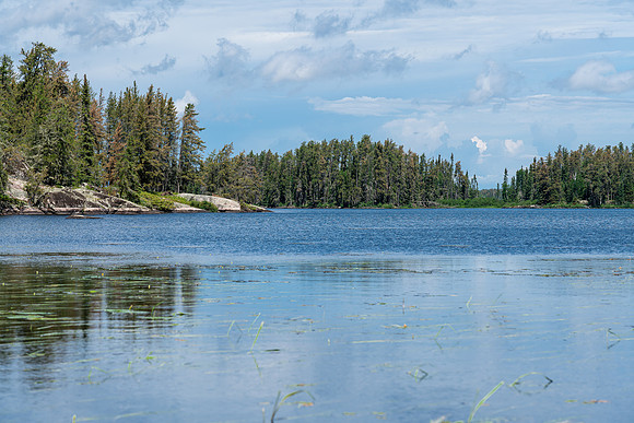 Paddling Indian House Lake.