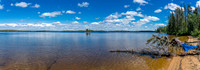 The beach at the start of the 975m portage towards North Prairie Lake.