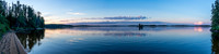 Evening settles over Indian House Lake.