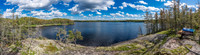 A very nice campsite in the small lake west of Prairie Lake.