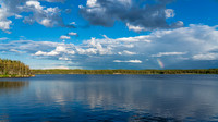 Evening settles in over the small, unnamed lake west of Prairie Lake.