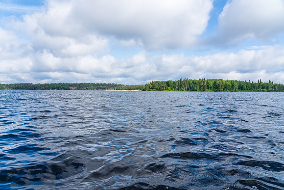 Paddling Donald Lake.