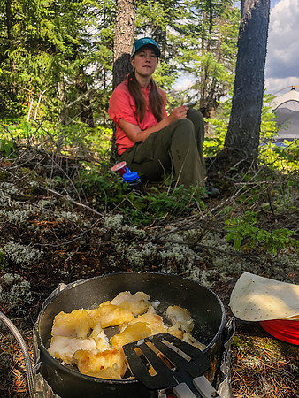 Walleye for supper on Donald Lake.