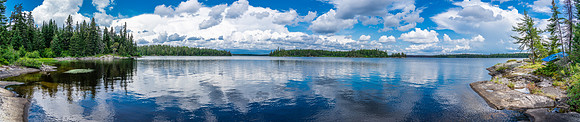Our delightful campsite on Donald Lake.