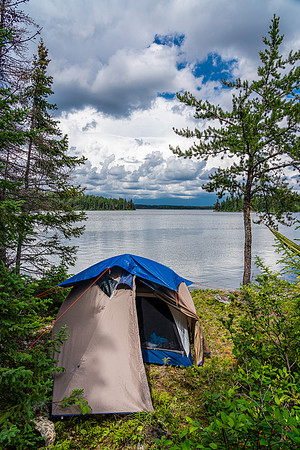 Our delightful campsite on Donald Lake.
