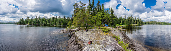 Our delightful campsite on Donald Lake.
