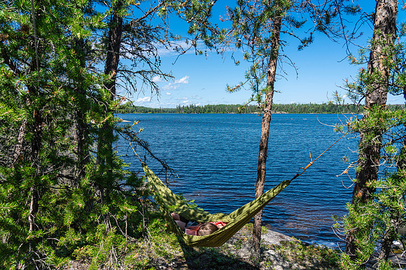 Campsite on Hammerhead Lake.