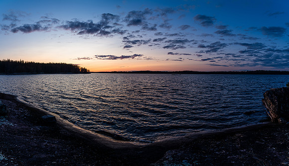 Gorgeous sunset on Gammon Lake.