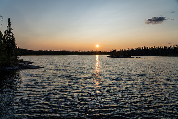 Evening on Haven Lake.