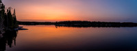 A gorgeous sunset over Haven Lake.
