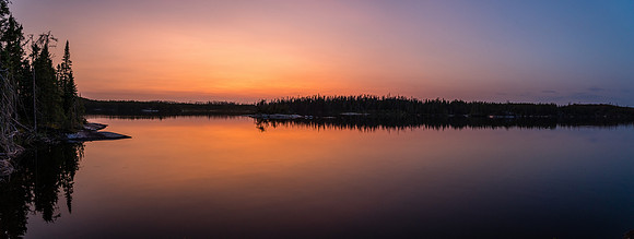 A gorgeous sunset over Haven Lake.