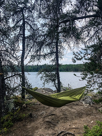 The only island campsite on Glenn Lake.