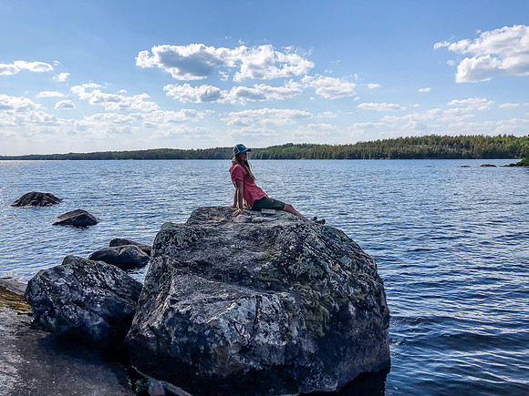 Campsite on Telescope Lake.