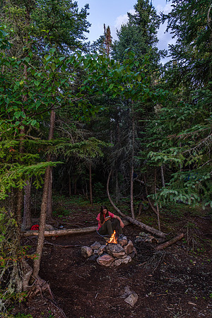 Campsite on Telescope Lake.