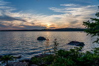 Sunset from our campsite on Telescope Lake.