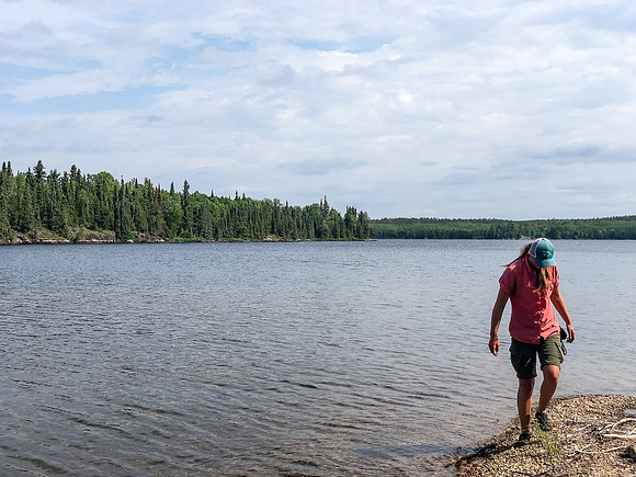 Exploring Telescope Lake.