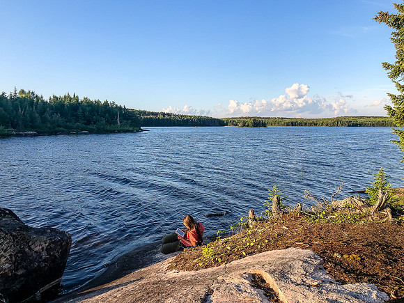 Campsite on Telescope Lake.