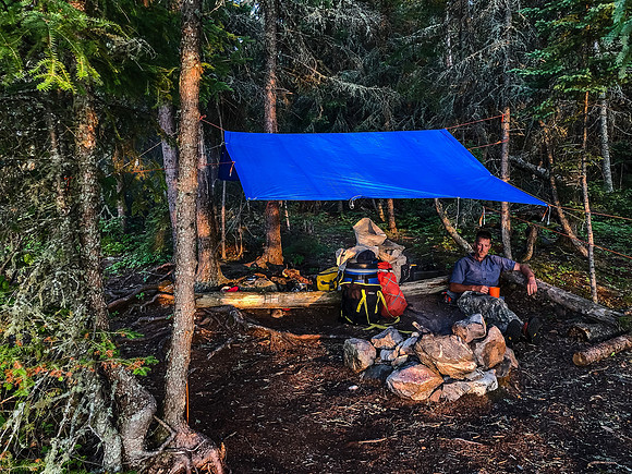 Campsite on Telescope Lake.