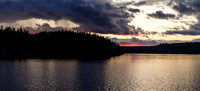 Sunset over Onnie Lake.