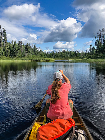 Paddling Douglas Creek.