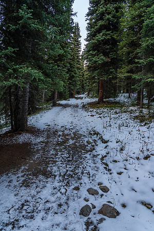Meh. Not really in the mood for the snow covered trail to Boulder Pass.