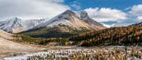 Cyclone Peak at left with Skoki Mountain at center.