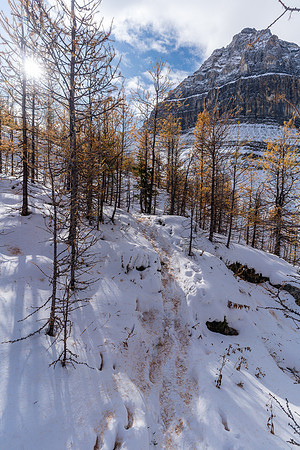 Hiking back up to Packers Pass.