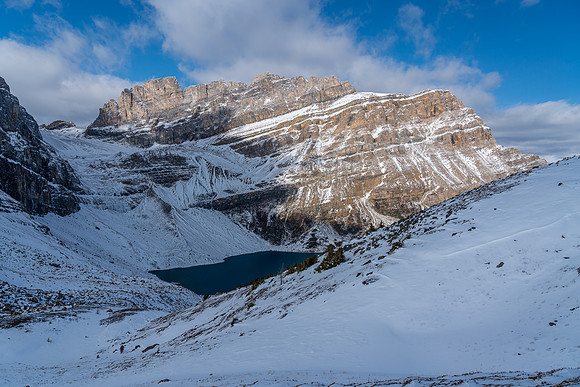 Hiking back up to Packers Pass.