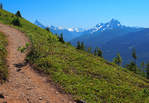 One last view back as we descend Elk Mountain.