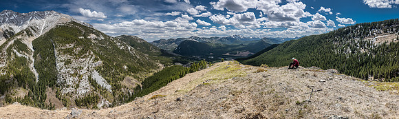 Looking south off the first ridge / highpoint. Holy Cross and Gunnery at left.