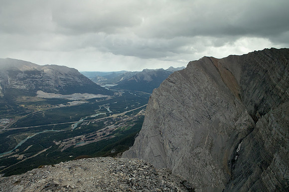 A view of the Bow Corridor looking east from the summit of Miners Peak.