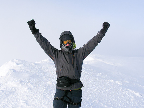 On the summit of Mount Gordon - my first Wapta / Glacier ski experience!