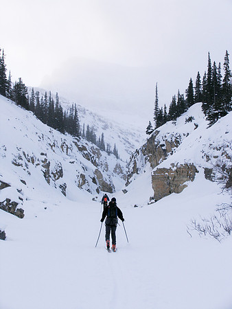 Bow Canyon is a heckuva terrain trap.