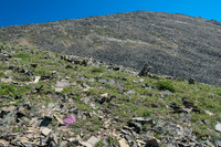 Ascending to the west ridge of Gibraltar.