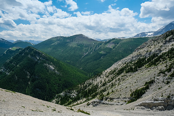 Descending the south gully to Cliff Creek.