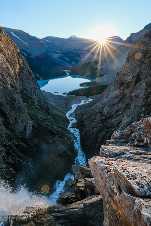 Sunrise on the incredible Upper Martin Creek waterfall.